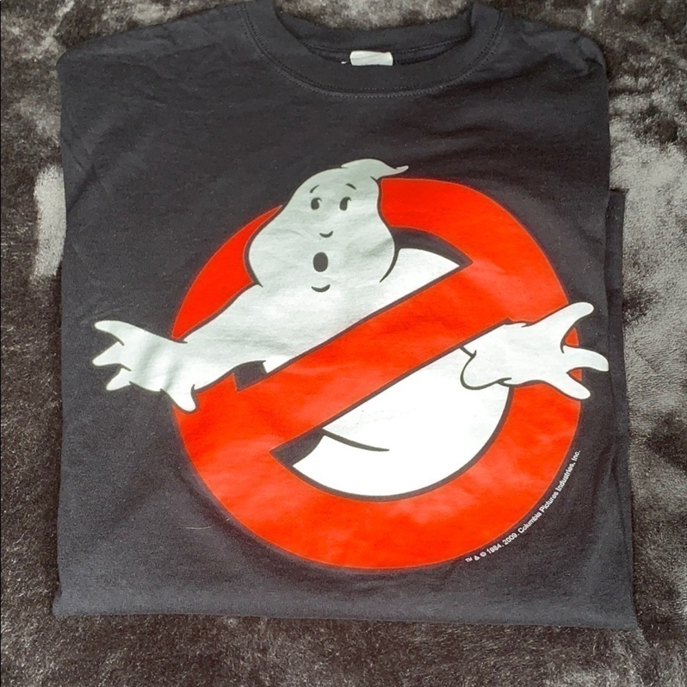 2009 ghostbusters black tee shirt size medium